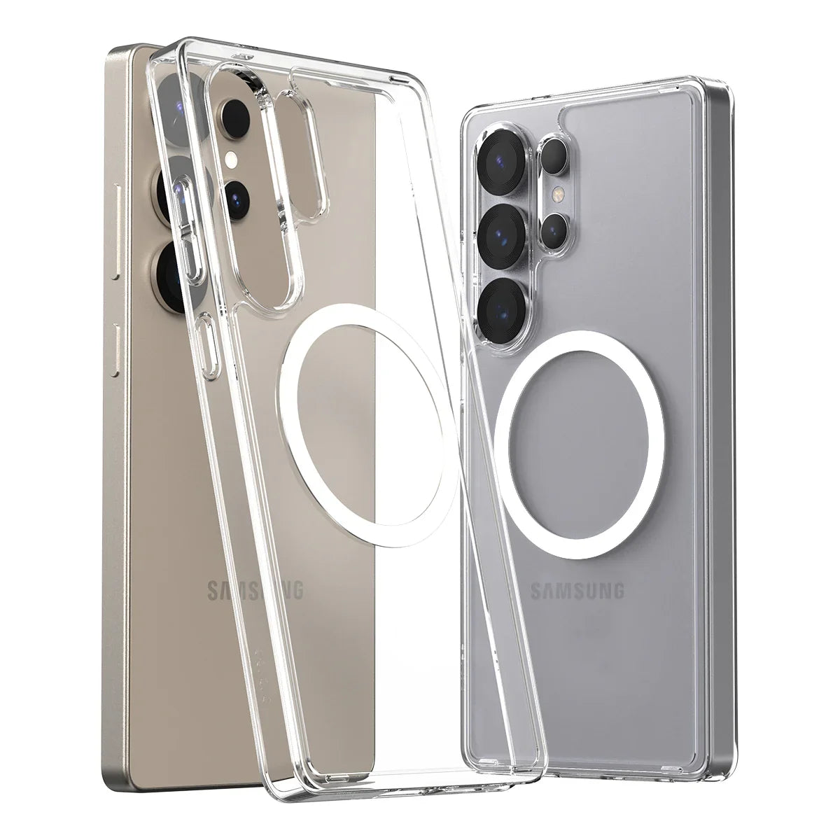 Araree Samsung S25 Ultra Duple Magsafe Case - Clear - Tashqila Araree Samsung S25 Ultra Duple Magsafe Case - Clear - Tashqila